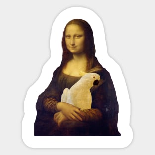 monalisa had a cockatoo Sticker